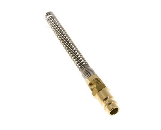 Latón DN 7.2 (Euro) Tapón de acoplamiento de aire 4x6 mm Tuerca de unión Bend-Protect