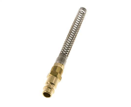 Latón DN 7.2 (Euro) Tapón de acoplamiento de aire 4x6 mm Tuerca de unión Bend-Protect