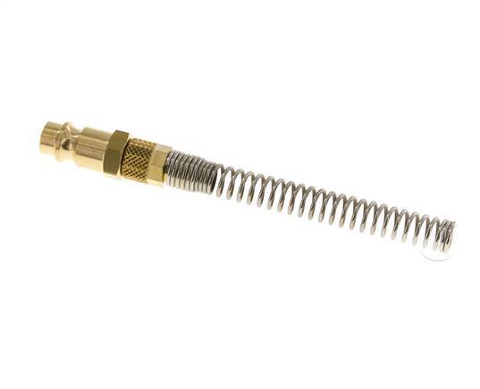 Latón DN 7.2 (Euro) Tapón de acoplamiento de aire 4x6 mm Tuerca de unión Bend-Protect