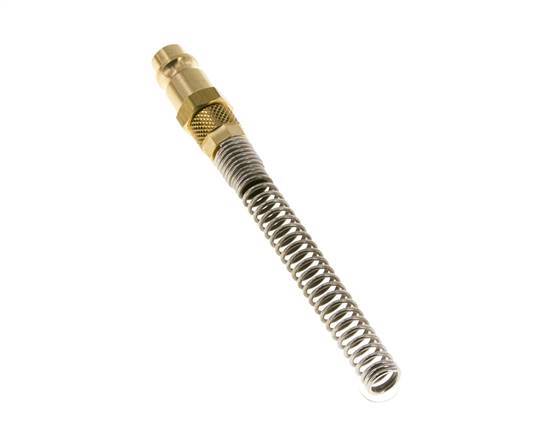 Latón DN 7.2 (Euro) Tapón de acoplamiento de aire 4x6 mm Tuerca de unión Bend-Protect