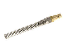 Brass DN 7.2 (Euro) Air Coupling Plug 6x8 mm Union Nut Bend-Protect [2 Pieces]