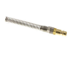 Brass DN 7.2 (Euro) Air Coupling Plug 6x8 mm Union Nut Bend-Protect [2 Pieces]