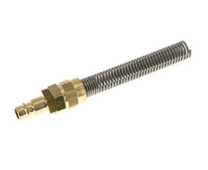 Latón DN 7.2 (Euro) Tapón de acoplamiento de aire 8x10 mm Tuerca de unión Bend-Protect
