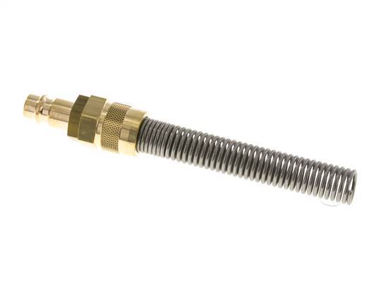 Latón DN 7.2 (Euro) Tapón de acoplamiento de aire 8x10 mm Tuerca de unión Bend-Protect