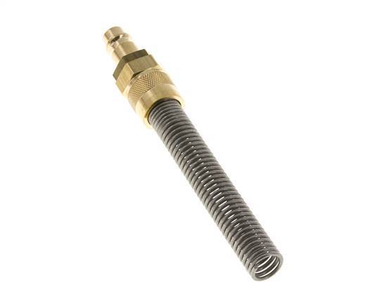 Latón DN 7.2 (Euro) Tapón de acoplamiento de aire 8x10 mm Tuerca de unión Bend-Protect