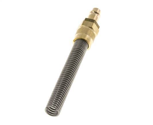Latón DN 7.2 (Euro) Tapón de acoplamiento de aire 8x10 mm Tuerca de unión Bend-Protect