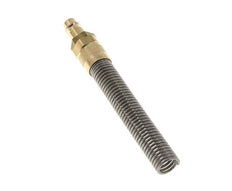 Tapón de acoplamiento de aire de latón DN 7,2 (Euro) Tuerca de unión 6x8 mm Bend-Protect con válvula de retención