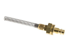 Latón DN 7.2 (Euro) Acoplamiento de aire Enchufe Tuerca de unión 4x6 mm Doble cierre Bend-Protect