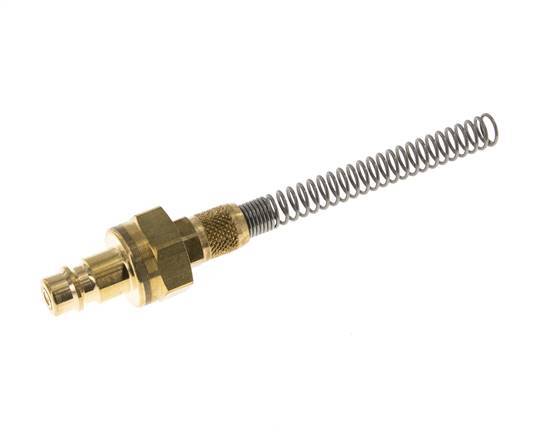 Latón DN 7.2 (Euro) Acoplamiento de aire Enchufe Tuerca de unión 4x6 mm Doble cierre Bend-Protect