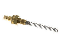 Latón DN 7.2 (Euro) Acoplamiento de aire Enchufe Tuerca de unión 4x6 mm Doble cierre Bend-Protect