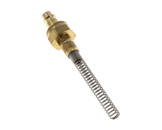 Latón DN 7.2 (Euro) Acoplamiento de aire Enchufe Tuerca de unión 4x6 mm Doble cierre Bend-Protect