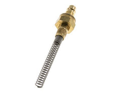 Latón DN 7.2 (Euro) Acoplamiento de aire Enchufe Tuerca de unión 4x6 mm Doble cierre Bend-Protect