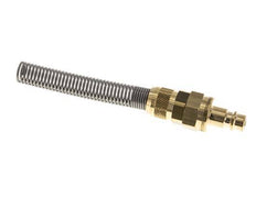 Latón DN 7.2 (Euro) Acoplamiento de aire Enchufe Tuerca de unión 8x10 mm Doble cierre Bend-Protect
