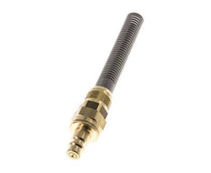 Latón DN 7.2 (Euro) Acoplamiento de aire Enchufe Tuerca de unión 8x10 mm Doble cierre Bend-Protect