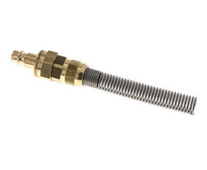 Latón DN 7.2 (Euro) Acoplamiento de aire Enchufe Tuerca de unión 8x10 mm Doble cierre Bend-Protect