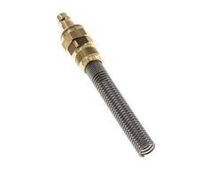 Latón DN 7.2 (Euro) Acoplamiento de aire Enchufe Tuerca de unión 8x10 mm Doble cierre Bend-Protect