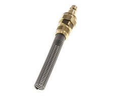 Latón DN 7.2 (Euro) Acoplamiento de aire Enchufe Tuerca de unión 8x10 mm Doble cierre Bend-Protect