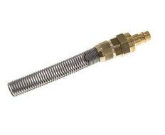 Latón DN 7.2 (Euro) Acoplamiento de aire Enchufe Tuerca de unión 9x12 mm Doble cierre Bend-Protect
