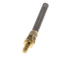 Latón DN 7.2 (Euro) Acoplamiento de aire Enchufe Tuerca de unión 9x12 mm Doble cierre Bend-Protect
