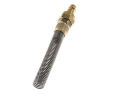 Latón DN 7.2 (Euro) Acoplamiento de aire Enchufe Tuerca de unión 9x12 mm Doble cierre Bend-Protect
