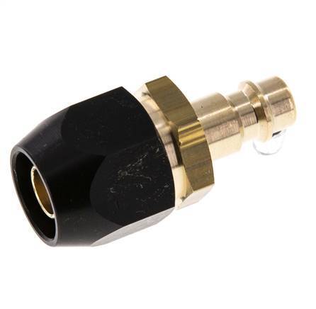 Tapón de acoplamiento de aire de latón DN 7,2 (Euro) Tuerca de unión 10x16 mm
