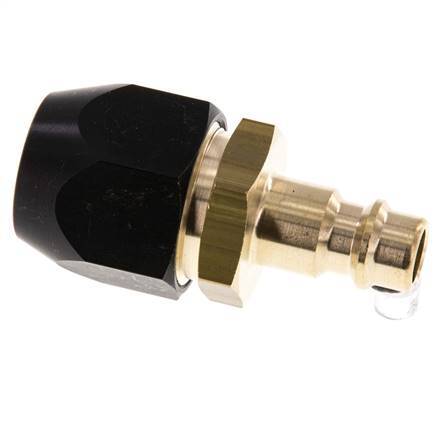 Tapón de acoplamiento de aire de latón DN 7,2 (Euro) Tuerca de unión 10x16 mm