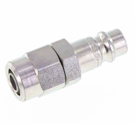 Acero endurecido DN 7,2 (Euro) Tapón de acoplamiento de aire 6,5x10 mm (streamline) Tuerca de unión