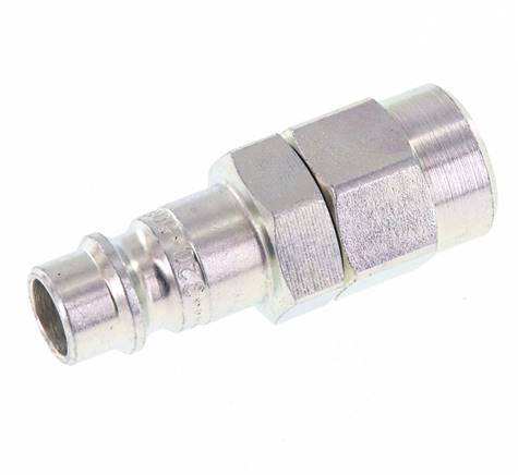 Acero endurecido DN 7,2 (Euro) Tapón de acoplamiento de aire 6,5x10 mm (streamline) Tuerca de unión