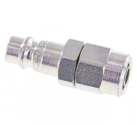 Acero endurecido DN 7,2 (Euro) Tapón de acoplamiento de aire 6,5x10 mm (streamline) Tuerca de unión