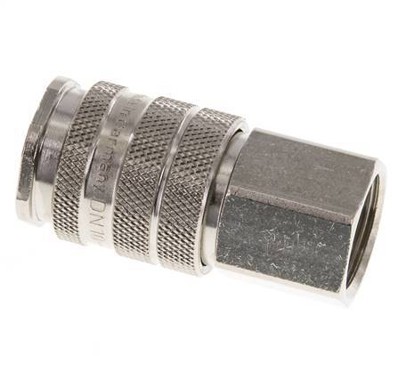 Nickel-plated Brass DN 10 Air Coupling Socket G 1/2 inch Female