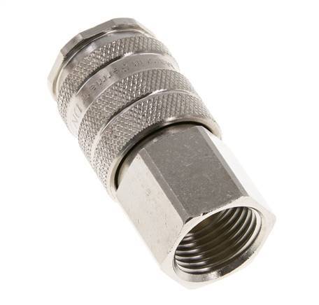 Nickel-plated Brass DN 10 Air Coupling Socket G 1/2 inch Female