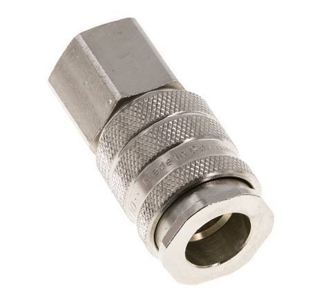 Nickel-plated Brass DN 10 Air Coupling Socket G 1/2 inch Female