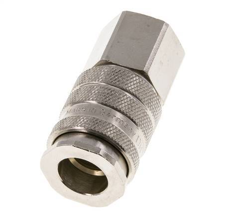 Nickel-plated Brass DN 10 Air Coupling Socket G 1/2 inch Female