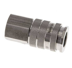 Acoplamiento de aire de acero inoxidable DN 10 Enchufe G 1/2 pulgadas Hembra Doble Cierre