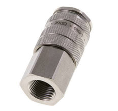 Acoplamiento de aire de acero inoxidable DN 10 Enchufe G 3/8 pulgadas Hembra de doble cierre