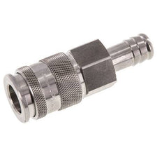 Stainless steel DN 10 Air Coupling Socket 13 mm Hose Pillar