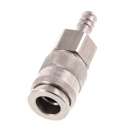 Stainless steel DN 10 Air Coupling Socket 9 mm Hose Pillar
