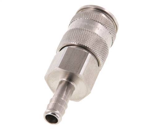 Stainless steel DN 10 Air Coupling Socket 9 mm Hose Pillar