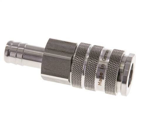 Stainless Steel 316L DN 10 Air Coupling Socket 13 mm Hose Pillar