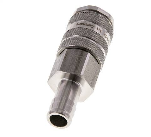 Acero inoxidable 316L DN 10 Acoplamiento de aire de 19 mm Pilar para manguera