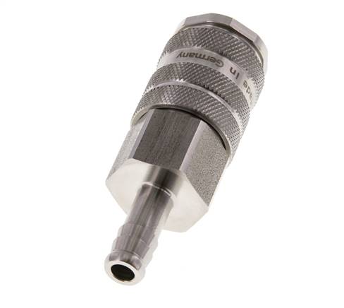 Acero inoxidable 316L DN 10 Acoplamiento de aire Pilar de manguera de 9 mm