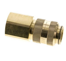 Brass DN 15 Air Coupling Socket G 1 inch Female Double Shut-Off