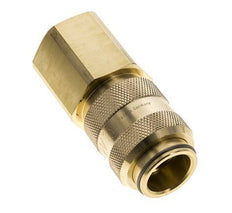 Brass DN 15 Air Coupling Socket G 1 inch Female Double Shut-Off
