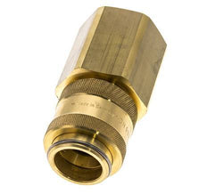 Brass DN 19 Air Coupling Socket G 1 1/4 inch Female Double Shut-Off
