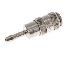 Nickel-plated Brass DN 2.7 (Micro) Air Coupling Socket 3 mm Hose Pillar