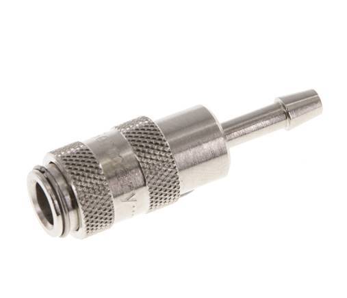Nickel-plated Brass DN 2.7 (Micro) Air Coupling Socket 3 mm Hose Pillar