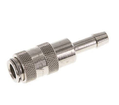 Nickel-plated Brass DN 2.7 (Micro) Air Coupling Socket 4 mm Hose Pillar