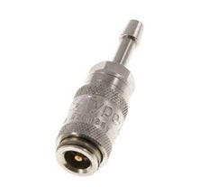 Nickel-plated Brass DN 2.7 (Micro) Air Coupling Socket 3 mm Hose Pillar Double Shut-Off