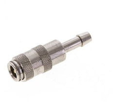 Latón niquelado DN 2,7 (Micro) Racor de acoplamiento de aire Pilar de manguera de 4 mm Cierre doble