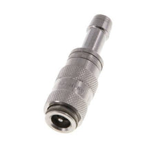 Stainless Steel 316L DN 2.7 (Micro) Air Coupling Socket 5 mm Hose Pillar Double Shut-Off